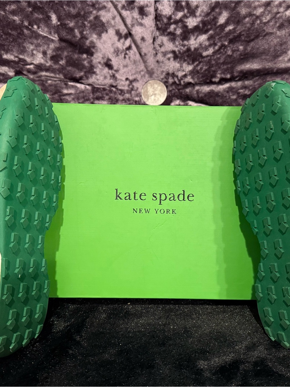 Kate Spade “K as in Kate” Sneakers-Cream, Pink, Green & Navy Colorblock Size 8 - Picture 8 of 8